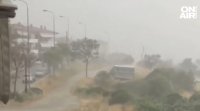 Опасно време в Гърция предизвиква циклонът Генезис Проливни дъждове придружени