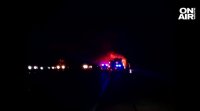 Камион се запали късно снощи на 110-ия километър на автомагистрала