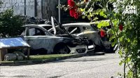 9 коли изгоряха при пожар на паркинга на хотел в