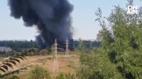 Пожар пламна в късния следобед в строително сметище в бургаския