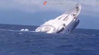 40 метрова суперяхта потъна в Средиземно море Кадри от инцидента бяха