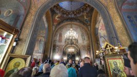 Първа литургия след отварянето на Руската църква в София