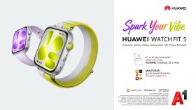 Huawei Watch FIT 5 вече е в A1: интелигентен спътник за динамичното ежедневие