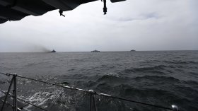 Украински дронове потопиха руски контейнеровоз в Черно море