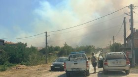 Частично бедствено положение в Хасковско заради огромния пожар