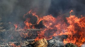 В София се запали изоставено хале, има задимяване над кв. "Дружба"