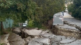 Голямо свлачище наложи спешно укрепване в "Аспарухово"
