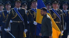 Официална церемония в Киев в Деня на националния флаг на Украйна (СНИМКИ)