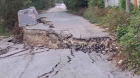 Ново пропадане от 20 см при свлачището в "Аспарухово"