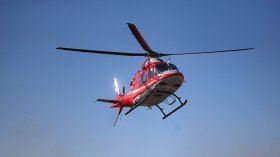 Въздушна линейка транспортира мъж с опасност за живота до болница в Пловдив
