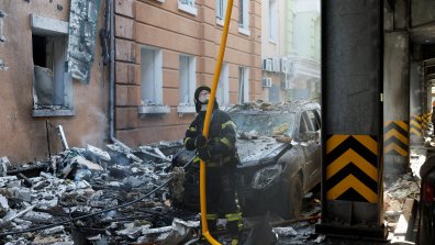 Така изглежда Киев след поредната руска атака с дронове (СНИМКИ)