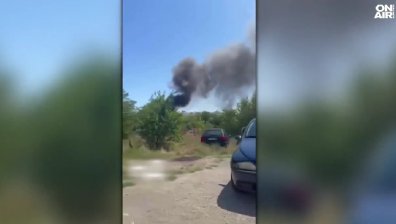 Голям пожар избухна между "Люлин" и "Модерно предградие", гъст дим се вижда отдалеч