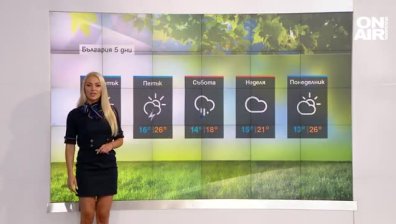 Високи температури и следобедни валежи на много места