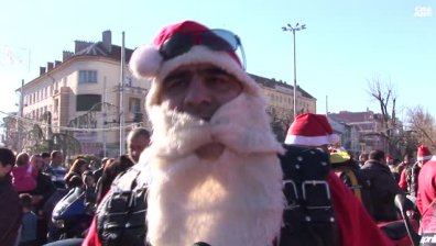 Коледно шествие на рокери в Казанлък