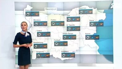 Дъжд и гръмотевици в ден без слънце, температурите - до 20 градуса