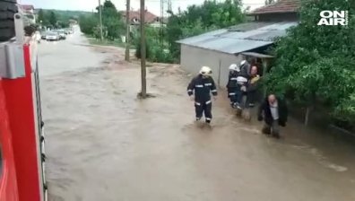 Наводнения в Монтанско - преля канал в село Ерден