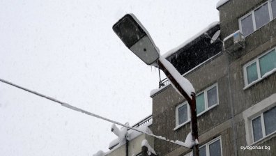 Снегът повали дървета и скъса проводници в Западна България