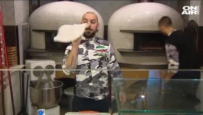 Пицар прави "Маргарита" за 30 секунди!