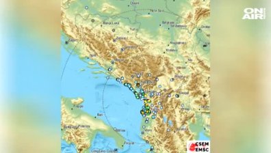 Земетресение от 4,4 по Рихтер удари Албания, усетено е и у нас