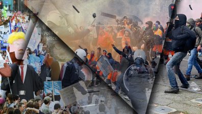 16 души бяха задържани при сблъсъци с полицията в Брюксел заради популярен рапър