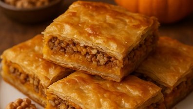 Рецепта за Петковден: Баница с тиква и орехи