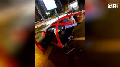 Тежка катастрофа в "Люлин" разцепи автомобил на две