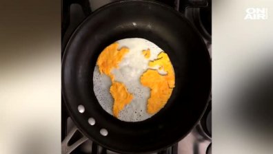 Мексиканец "забърка" изкусни картини от пържени яйца