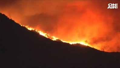 Пожар в Лос Анджелис изгори десетки домове