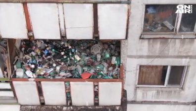 Агресивен видинчанин тормози съседите си, превърнал е тераса в сметище