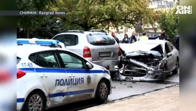 Зрелищна гонка между водач и няколко патрулки в Разград приключи с арест