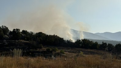 Втори ден военни гасят пожара край пловдивското село Добростан