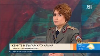 Нежната сила на Българската армия: Говори ст. лейт. Мария Крашевска