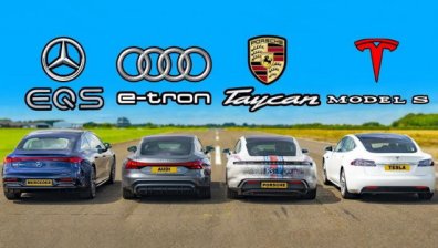 Войната на електромобилите: Audi vs. Mercedes vs. Porsche vs. Tesla (ВИДЕО)