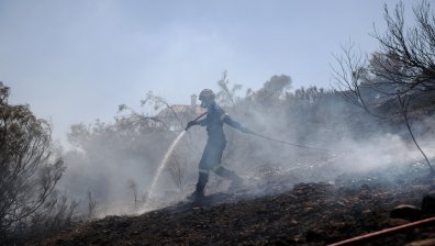 Огнеборците в Гърция на крак заради нов пожар край Солун (+ВИДЕО)