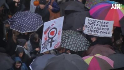 Масов протест срещу забрана на абортите в Полша