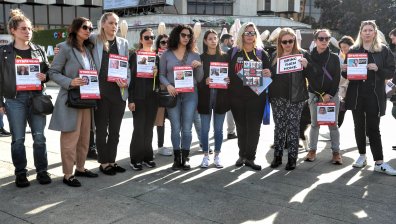 Акция в София в подкрепа на хората, взети за заложници от "Хамас"