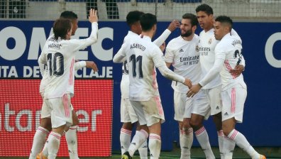 "Реал" (Мадрид) с обрат срещу "Уеска", Варан е големият герой за "белия балет"