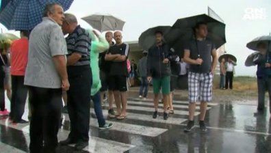 Жителите на Ново Лески протестират срещу изграждането на мраморна кариера 