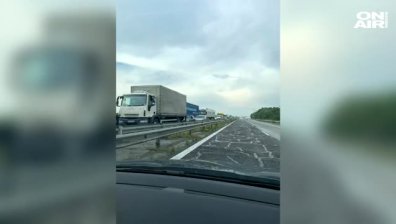 Катастрофа предизвика 10-километрово задръстване на АМ "Тракия"