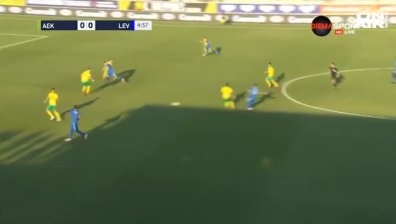 Тежка загуба за "Левски" в първия мач срещу АЕК "Ларнака"