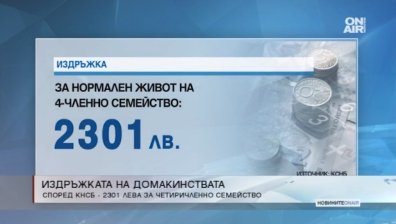 2301 лева са нужни на 4-членно семейство за нормален живот