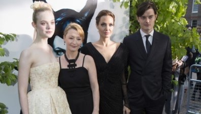 Анджелина Джоли и Брад Пит на официалното представяне на филма "Господарка на злото" в Лондон
