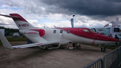 Авиошоу: Honda и тест пилот на Bombardier C100
