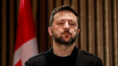 Зеленски на първо посещение в Лондон след смяната на властта, среща се с Бърнам