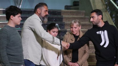 Първи думи на завърналите се моряци Любомир Чанев и Данаил Веселинов