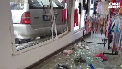 Шофьор с 3 промила алкохол заби кола в магазин и опита да избяга