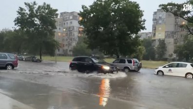 Щетите след бурята в Пловдив: Наводнени домове, потрошени автомобили и паднали дървета
