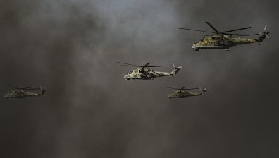 Украинската армия унищожава руските сили със съветски хеликоптери