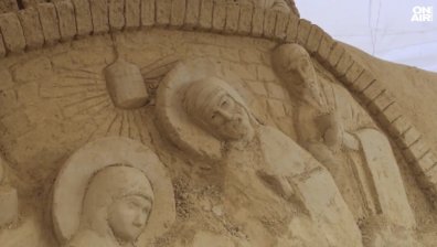 Раждането на Христос оживява с пясъчни фигури в Бургас