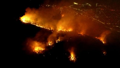 Пожарът край Твърдица обхвана 500 дка борова гора, общината моли за помощ